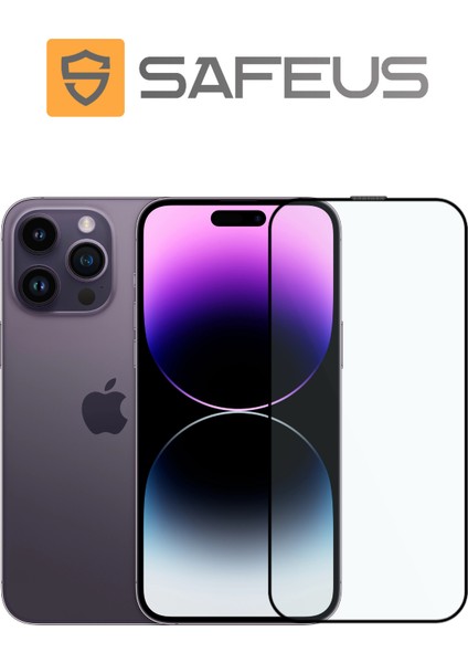 iPhone 14 Pro Max Tam Kaplayan Toz Filtreli Parmak İzi Bırakmayan Safir Ekran Koruyucu Cam
