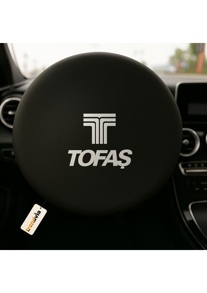 Tofaş Uyumlu Siyah Penye Kumaş Direksiyon Kılıfı | Direksiyon Koruma