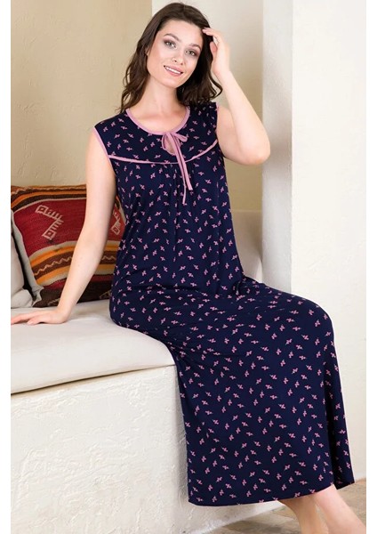 Lady Lingerie Pembe Lacivert Penye Gecelik fiyatları