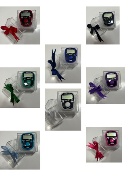 Hediyelik (Mevlid Çeyizlik Hac Umre) Sesli LED Işıklı Kutulu Zikirmatik-Mor Renk 1 Adet modelleri