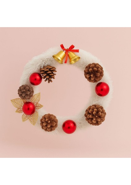 Işıltılı Noel Kapı-Duvar Süsü 38 Cm-Kış Masalı Kapı-Duvar Süsü 38 cm fiyatları