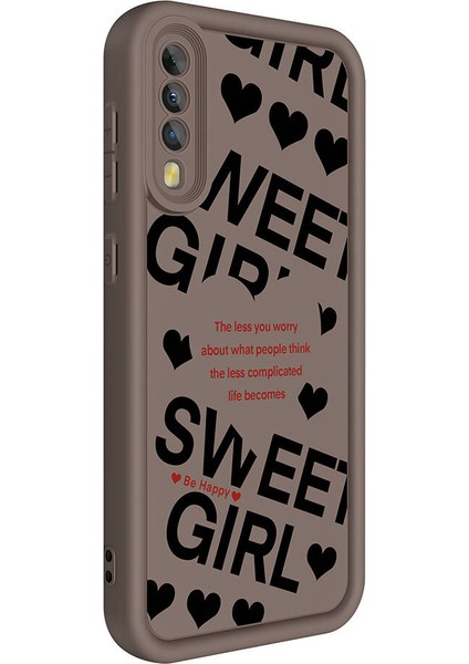 Galaxy A70 Kılıf Kamera Korumalı Baskılı Arka Yüzey Aden Klas Kapak-Siyah