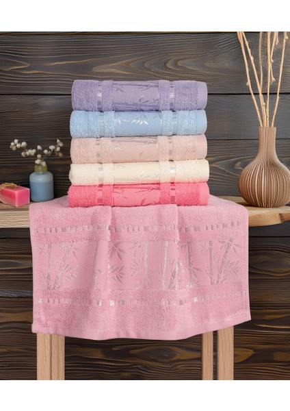 6 Adet Kaliteli Bambu El Havlusu 50X90 cm Yumuşak Havlu