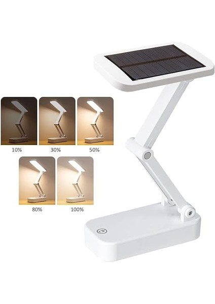 Güneş Enerjili Solar Masa Lambası, 3 Modlu, Işık Gücünü Kısabilme ve Açabilme USB Şarj Edilebilir Taşınabilir Esnek Kaz Boynu 8led Kitap Okuma Aydınlatması, Yatak Başı Okuma Lambaları indirimleri