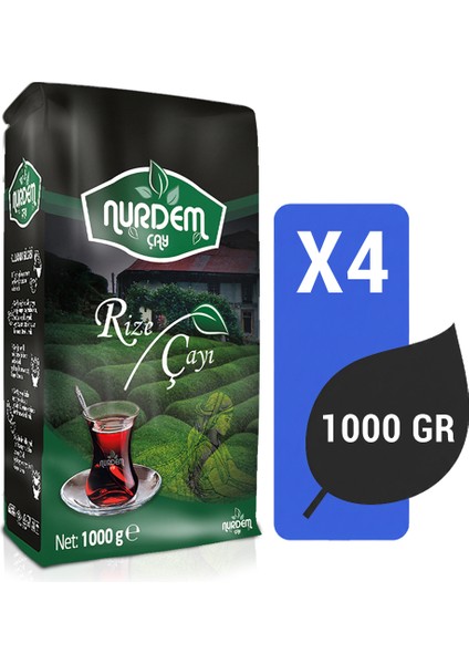 Çay Rize Çayı 1000 gr x 4 Adet
