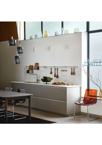 Kungsfors Duvar Rayı Paslanmaz Çelik 56 cm