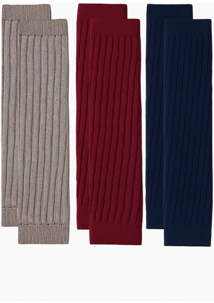 3 Çift Basic Kalın Pamuk Karışımlı Tozluk