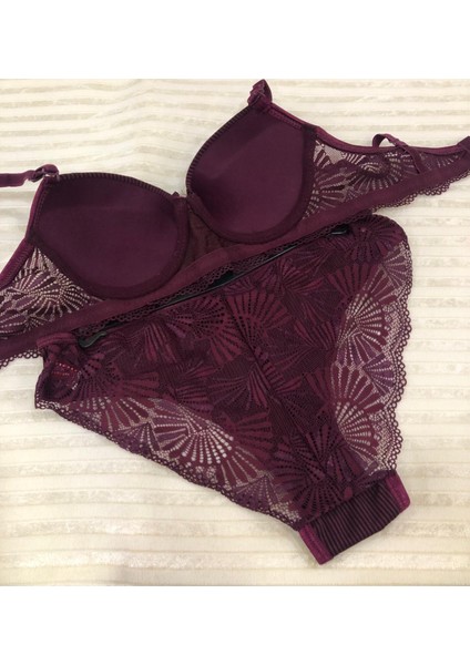 Kadın Dolgulu B Cup Balenli Telli Sütyen Takımı modelleri
