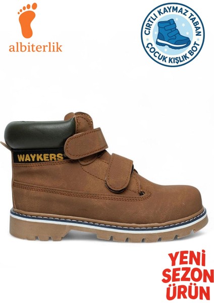 Erkek Çocuk Cırtlı Kaymaz Taban Suya Dayanıklı Soğuk Geçirmez Anatomik Erkek Çocuk Bot