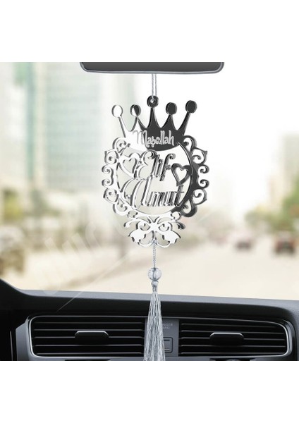 Kişiye Özel Maşallah Pleksi Araba Dikiz Aynası Süsü