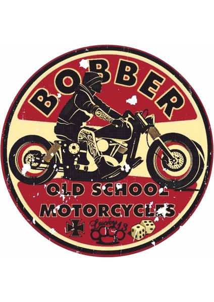 Vintage Rider - Old School Vintage - Motorcu Sticker - 02506