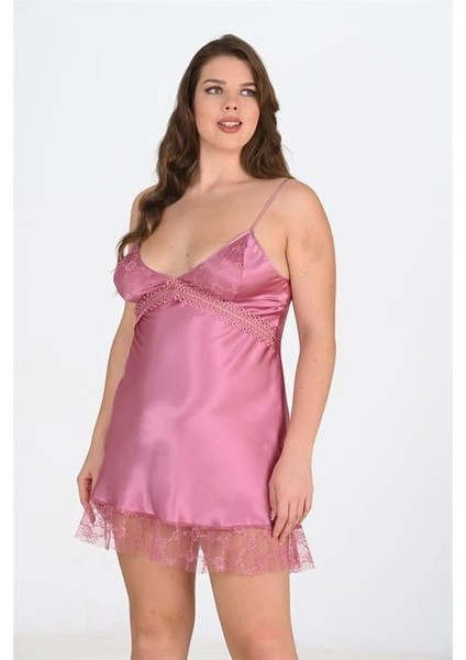 Büyük Beden Gülkurusu Gecelik