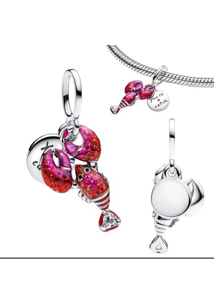 Gümüş Istakoz Sallantılı Charm fiyatları