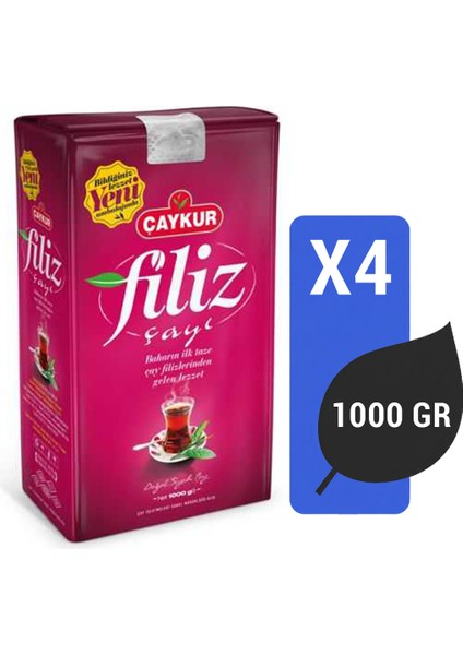 Filiz Çayı 1000 gr x 4 Adet