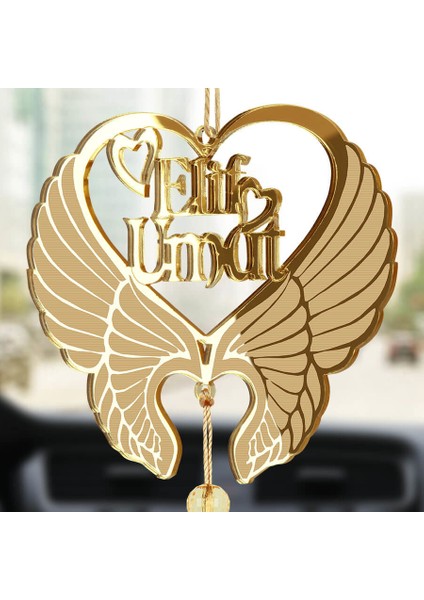 Kişiye Özel Kalpli Melek Kanadı Pleksi Araba Dikiz Aynası Süsü fiyatları