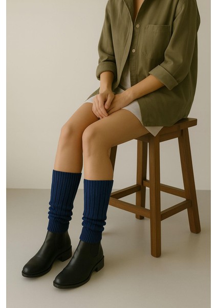 3 Çift Basic Kalın Pamuk Karışımlı Tozluk