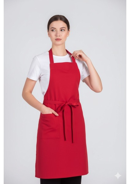 Kadın Boyundan Asmalı Barista Şef Mutfak Önlüğü 60X85 cm fiyatları