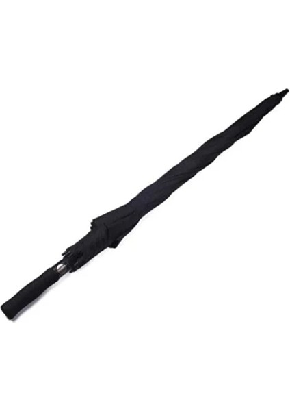 8 Sert Plastik Tel Siyah Protokol Şemsiyesi 95 cm Sırt Askılı Kılıflı fırsatları
