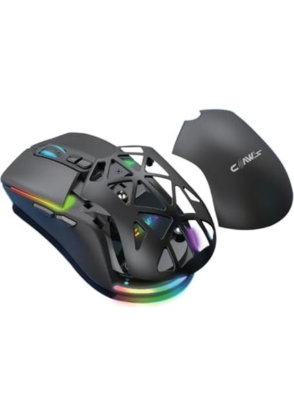 Nexus Air Kablosuz 10000 Dpi Pixart PMW3325 Sensör Makro Yazılımlı & Değiştirilebilir Kapaklı Rgb Kablosuz Gaming Mouse - Siyah fiyatları