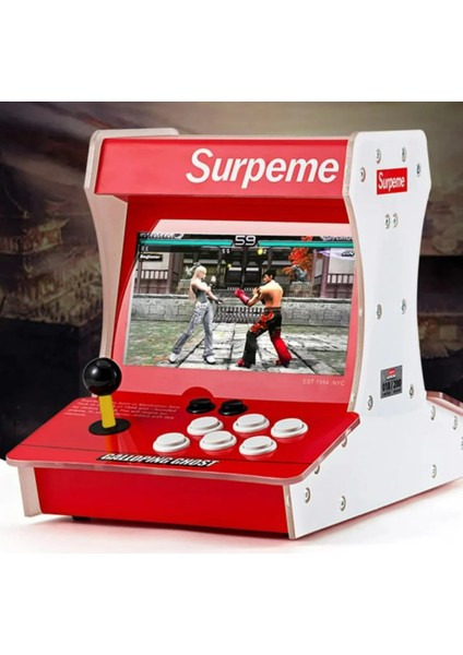 Supreme Çift Arcade Kol 10INÇ Çift Ekran 3000+ Oyunlu Retro Arcade Atari fırsatları