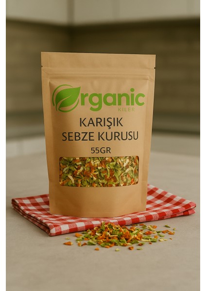 Doğal Karışık Sebze Kurusu 55GR – Turp, Ispanak, Pırasa, Domates, Biber