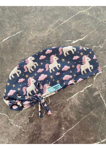 Lacivert Unicornlu Cerrahi Bone