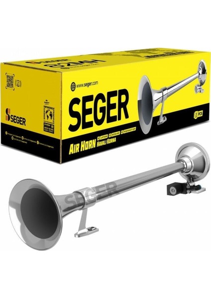 Seger 82MH Marin Korna 12VOLT Krom Borulu