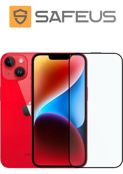 iPhone 14 Tam Kaplayan Toz Filtreli Parmak İzi Bırakmayan Safir Ekran Koruyucu Cam