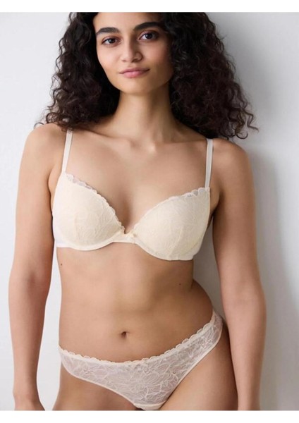 Lol Up Lace Dantel Krem Sütyen