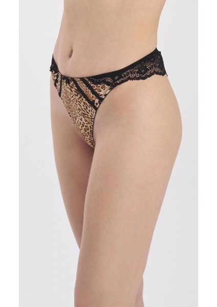 3209 Leopar Desenli String