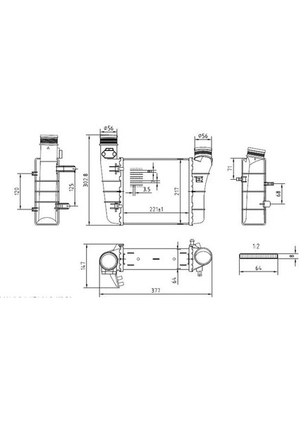 80530 Turbo Radyatoru 8E0145805AA 8E0145805T