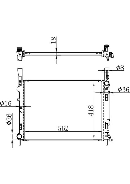 BRN073018 Motor Radyatoru 8200418329
