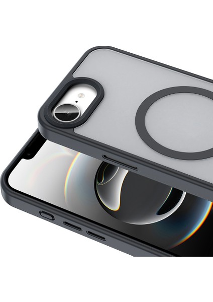 iPhone 16E Kılıf M-Safe Şarj Özellikli Mat Arka Yüzey Aden Sio Kapak - Kahverengi fırsatları