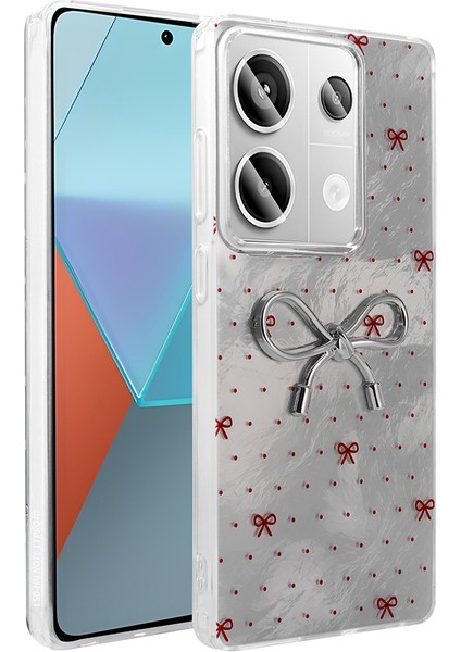 Redmi Note 13 Pro 4g Kılıf Kamera Korumalı Figürlü Aden Ponti Silikon Kapak - Açık Mavi