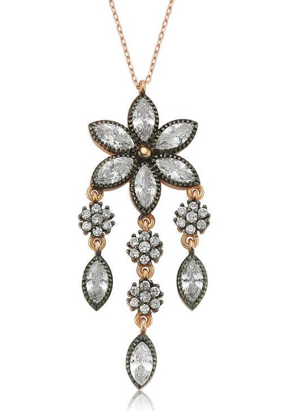 925 Ayar Gümüş Papatya Kadın Gümüş Kolye PT2610168 (802802)