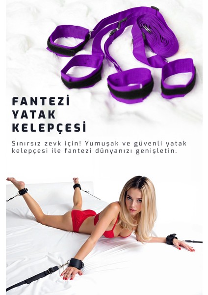 Sofya Passion Fantazi Tek Ve Çift Kişilik Yataklar İçin Uyumlu Mor Kelepçesi Seti - Dayanıklı Ve Kolay Kullanım