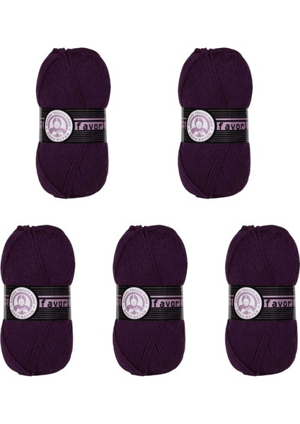 Ören Bayan Favori Örgü İpi - Patlıcan - 5'Li Paket - ( Renk Kodu : 061 ) fiyatları