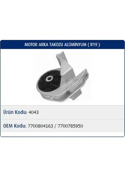 M4043 Motor Takozu (Arka) 7700804163