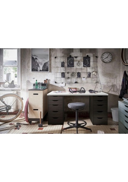 Alex Çalışma Masası Beyaz Venge 140 x 60 cm Lagkapten indirimleri