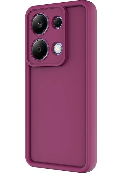 Xiaomi Redmi Note 13 Pro 4g Kılıf Kamera Korumalı Aden Ananas Kapak-Pembe Koyu modelleri