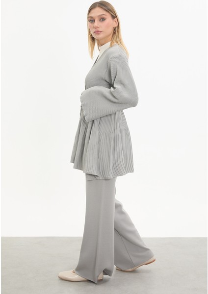 Merserize Kuşaklı Pliseli Takım fiyatları