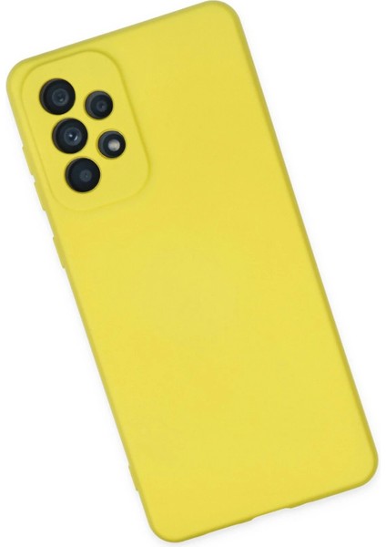 Samsung Galaxy A23 4g Kılıf Nano Içi Kadife Silikon - Sarı - NHR3760-4531 modelleri