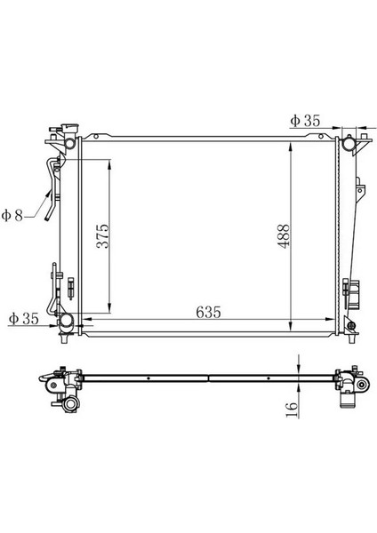 BHY044016 Motor Radyatoru 253103K180 253103K240 253103K280