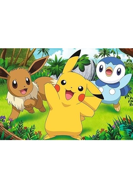 Çocuk Yapbozu 05668 - Pikachu ve Arkadaşları - 2 x 24 Parça Pokemon Yapboz, 4 Yaşından Büyük Çocuklar Için, Pokemon Hediyeleri fırsatları