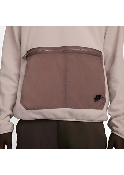 Sportswear Fleece Hoody Erkek Polar Kahverengi Sweatshirt FD4338-272