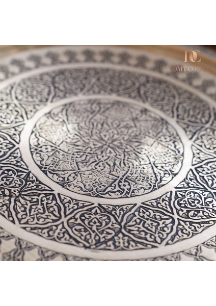 Dmt Gaziantep Sarı Bakır 35 cm Osmanlı El Işi Sunum Gold Tepsi Kına Tepsisi 35 cm modelleri