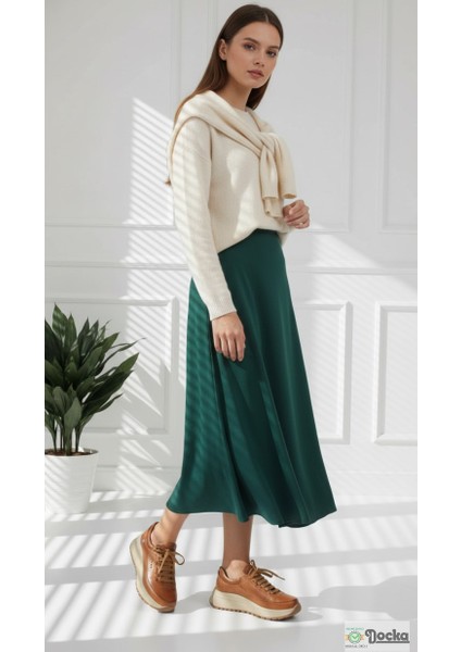 Mammamia Kadın Mevsimlik Spor Tarz Hafif Ortopedik Hakiki Deri Düz Taban Günlük Ayakkabı M26/KA3795