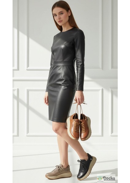 Mammamia Kadın Mevsimlik Spor Tarz Hafif Ortopedik Hakiki Deri Düz Taban Günlük Ayakkabı M26/KA3795 indirimleri