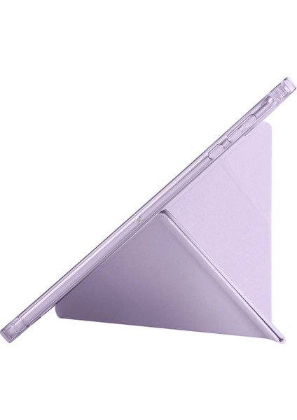 İpad 11 A16 2025 10. Nesil 10.9 Kılıf Katlanır Kalem Bölmeli Silikon Standlı Uyku Modlu Akıllı Kapak