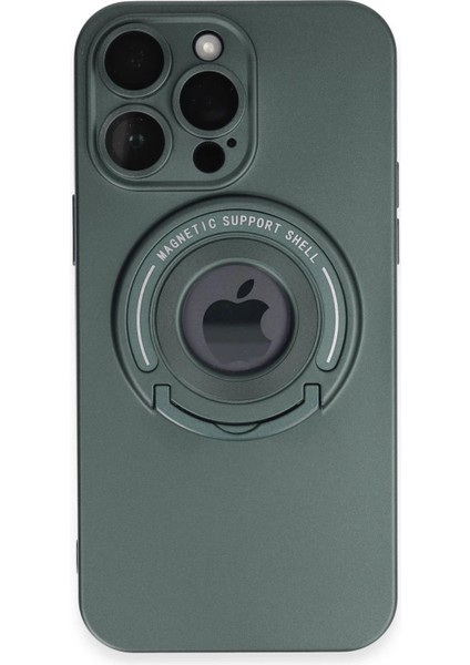 iPhone 13 Pro Max Kılıf Lukka Magneticsafe Kapak - Koyu Yeşil - NHR5776-2547